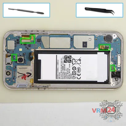 How to disassemble Samsung Galaxy A7 (2017) SM-A720, Step 9/1