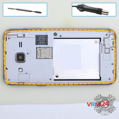 How to disassemble Samsung Galaxy J2 SM-J200, Step 4/1