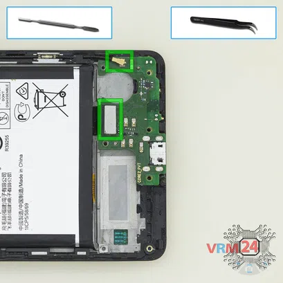How to disassemble Nokia 5.1 TA-1075, Step 8/1