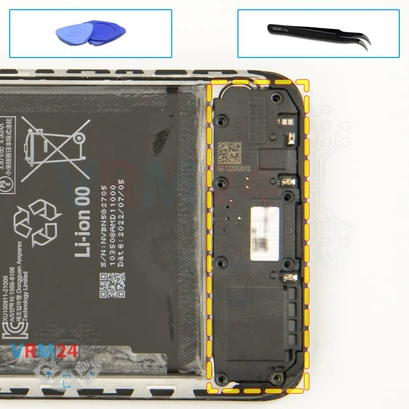 How to disassemble Xiaomi Redmi 10C, Step 12/1