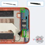 How to disassemble HTC Desire 610, Step 7/1