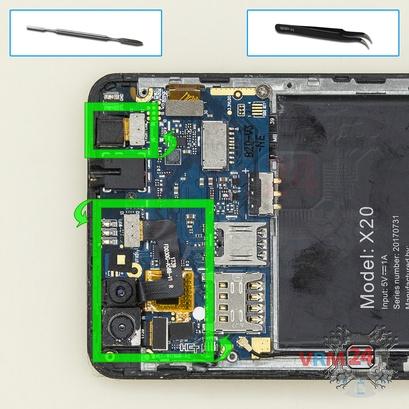How to disassemble Doogee X20, Step 7/1