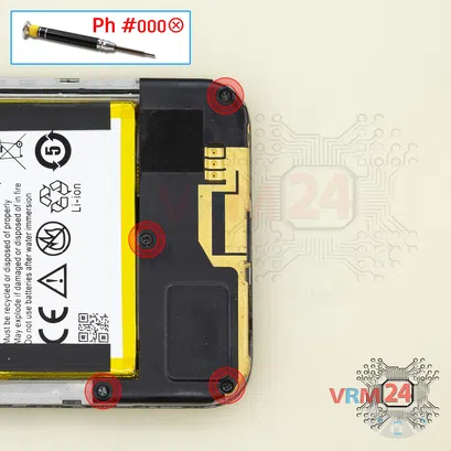 Cómo desmontar ZTE Blade Z10, Paso 5/1