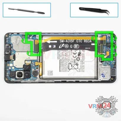 Cómo desmontar Samsung Galaxy A31 SM-A315, Paso 7/1