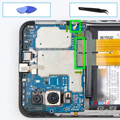 Como desmontar Samsung Galaxy A03 SM-A035 por si mesmo, Passo 11/1