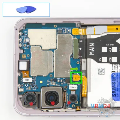 How to disassemble Samsung Galaxy A55 SM-A556, Step 7/1