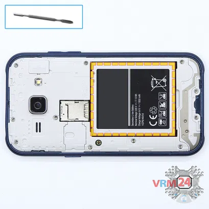 How to disassemble Samsung Galaxy J1 SM-J100, Step 2/1