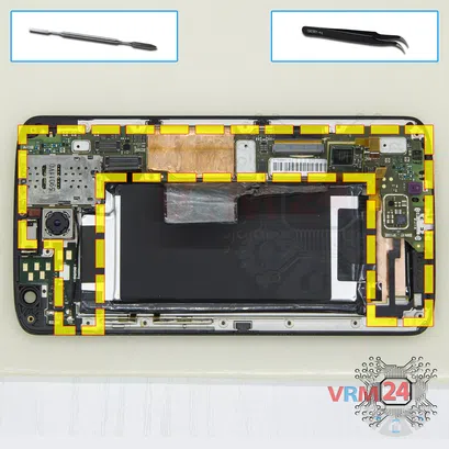 Cómo desmontar Motorola Moto X Force TX1580, Paso 11/1