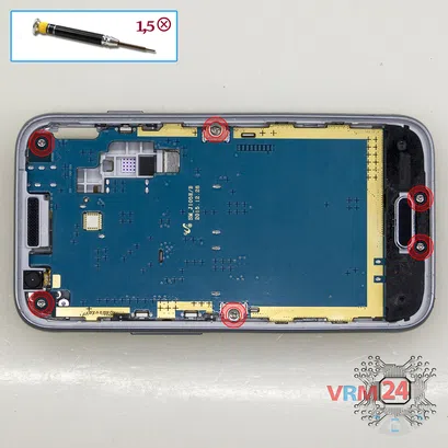 Cómo desmontar Samsung Galaxy J1 mini (2016) SM-J105, Paso 8/1