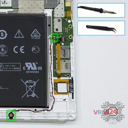 How to disassemble Lenovo Tab 2 A10-70L, Step 8/1
