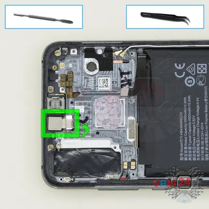 How to disassemble Huawei P20 Pro, Step 16/1