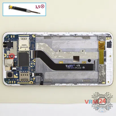 Como desmontar ZTE Blade X3 T620 por si mesmo, Passo 7/1