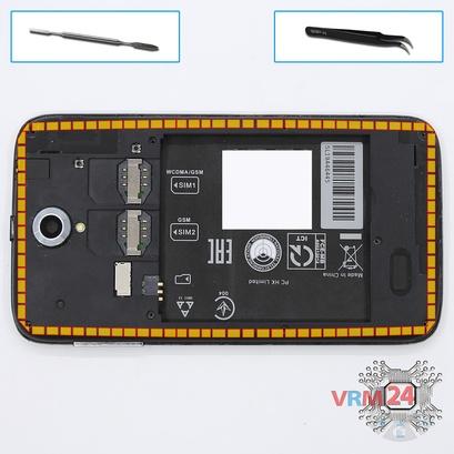 How to disassemble Lenovo A850, Step 4/1