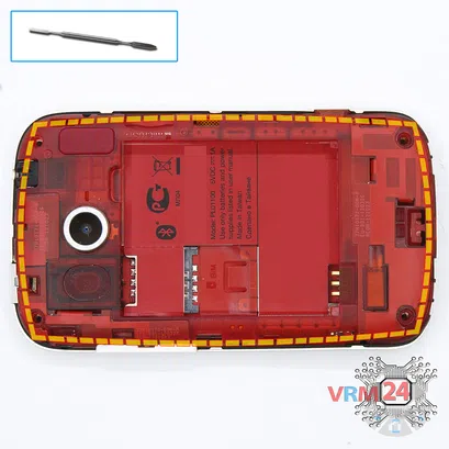 How to disassemble HTC Desire C, Step 4/1