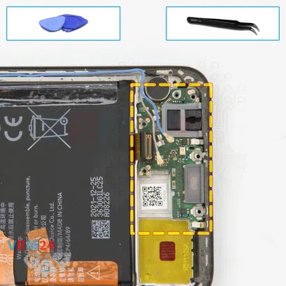 How to disassemble HONOR X8, Step 13/1