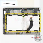 Cómo desmontar Samsung Galaxy Tab S 10.5'' SM-T805, Paso 9/1