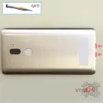 How to disassemble Xiaomi Mi 5S Plus, Step 1/1