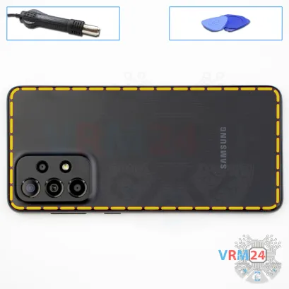 How to disassemble Samsung Galaxy A33 SM-A336, Step 3/1