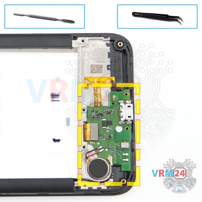 How to disassemble Nokia C20 TA-1352, Step 9/1