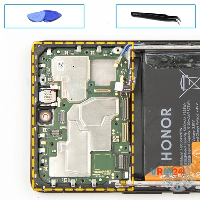 How to disassemble HONOR X9a, Step 22/1