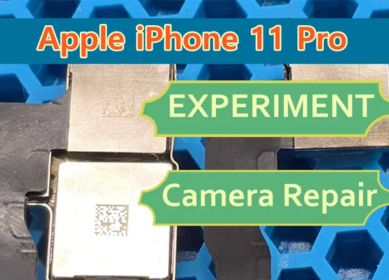 Repairing the camera of an Apple iPhone 11 Pro / iPhone 11 Pro Max, turning two partially working cameras into one fully functional one! (EXPERIMENT)