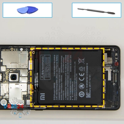 How to disassemble Xiaomi Mi Mix 2, Step 11/1