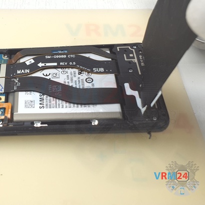 How to disassemble Samsung Galaxy S21 Ultra SM-G998, Step 5/4