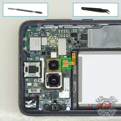 Cómo desmontar Samsung Galaxy S10e SM-G970, Paso 5/1