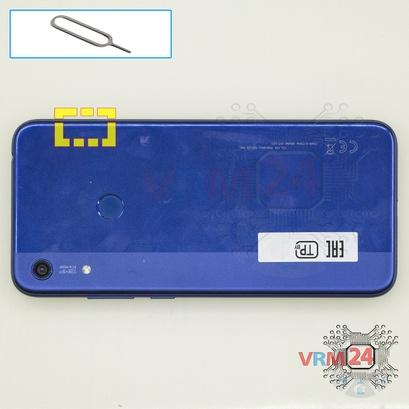 How to disassemble Huawei Honor 8A, Step 1/1