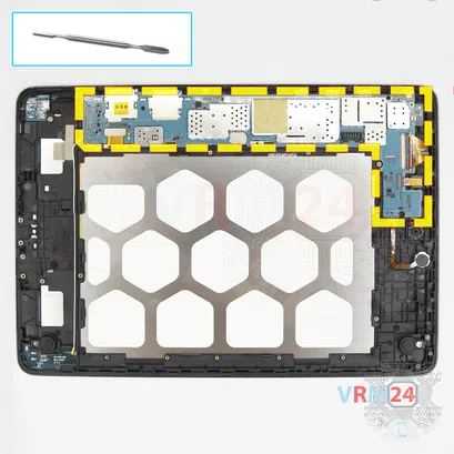 Cómo desmontar Samsung Galaxy Tab A 9.7'' SM-T555, Paso 15/1