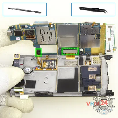 Cómo desmontar Samsung Wave 2 GT-S8530, Paso 17/2