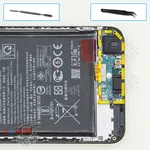 Cómo desmontar Asus Zenfone Max Pro (M1) ZB601KL, Paso 10/1