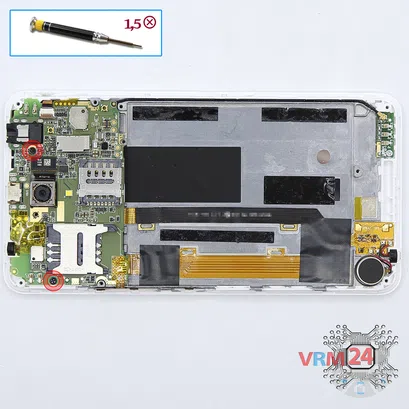 How to disassemble Lenovo A5000, Step 6/1