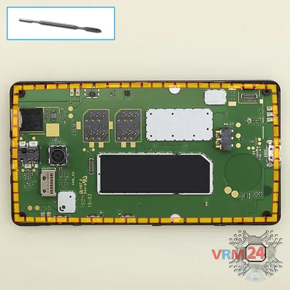 Как разобрать Microsoft Lumia 532 DS RM-1032, Шаг 6/1