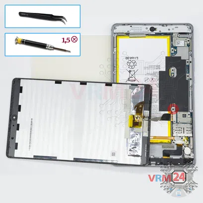 Cómo desmontar Huawei MediaPad M3 Lite 8", Paso 3/1