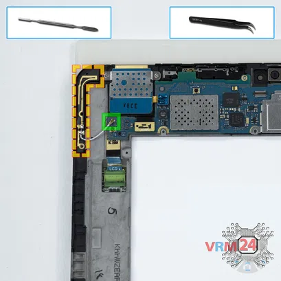 Cómo desmontar Samsung Galaxy Tab 8.9'' GT-P7300, Paso 10/1