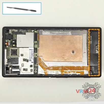 How to disassemble Sony Xperia M2, Step 4/1