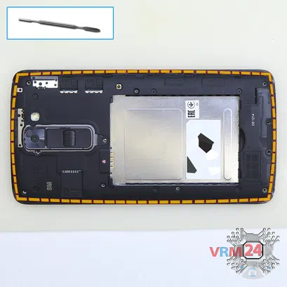 How to disassemble LG K7 X210, Step 4/1