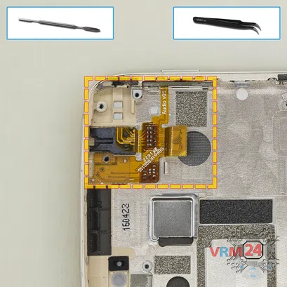 Cómo desmontar Alcatel OT Idol 4s 6070K, Paso 14/1