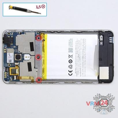 How to disassemble Meizu M3s mini Y685H, Step 4/1