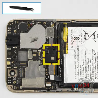Como desmontar Motorola Moto M TX1663 por si mesmo, Passo 12/1