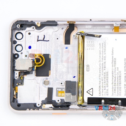 How to disassemble Google Pixel 3, Step 24/1