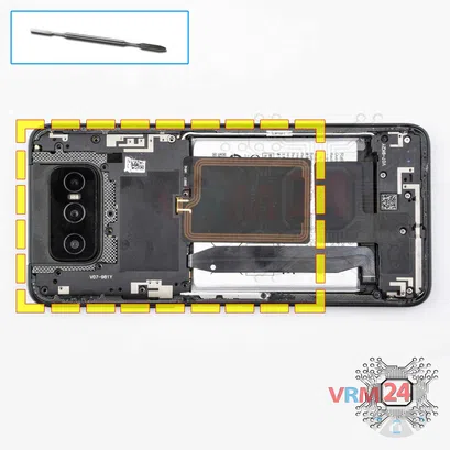 Como desmontar Asus ZenFone 7 Pro ZS671KS, Passo 6/1