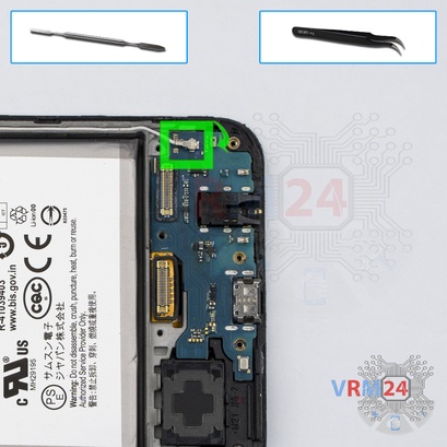 Cómo desmontar Samsung Galaxy M21 SM-M215, Paso 11/1