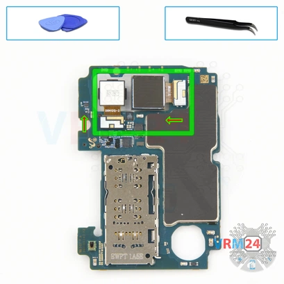 How to disassemble Samsung Galaxy M32 SM-M325, Step 13/1