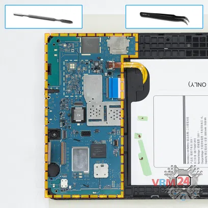 Как разобрать Samsung Galaxy Tab E 9.6'' SM-T560, Шаг 9/1