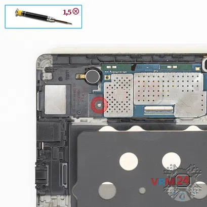 Cómo desmontar Samsung Galaxy Tab S 10.5'' SM-T805, Paso 12/1