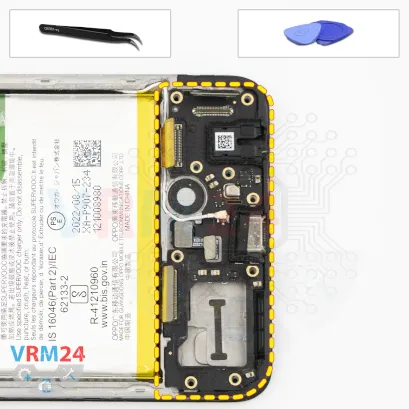 How to disassemble Oppo Reno7 4G, Step 11/1