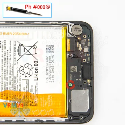 How to disassemble Xiaomi RedMi 12, Step 9/1