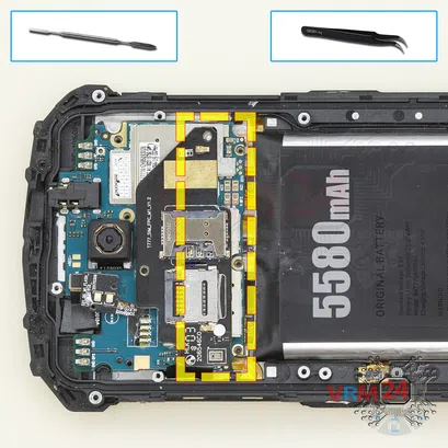 How to disassemble Doogee S60 Lite, Step 16/1